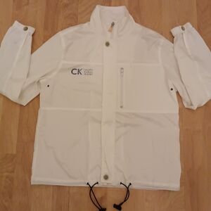 Vintage 90s CK Translucent Windbreaker Made In Hong Kong/ Size S